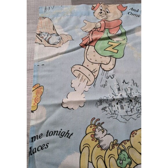 Vintage The World of Teddy Ruxpin Comforter Twin Sheet & Pillow Case Set 1985 - Picture 10 of 16